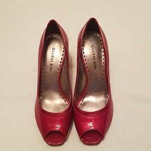 Gianni Bini Cherry Red patent shoes